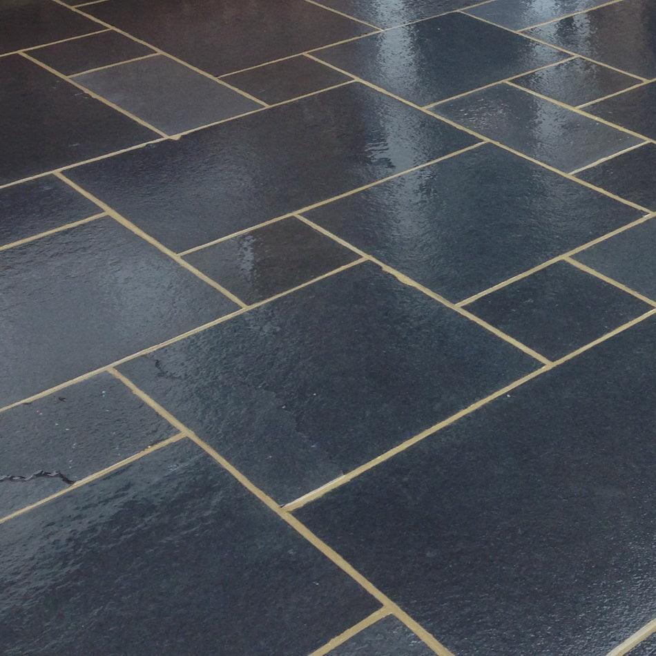 Indian limestone paving Kota black