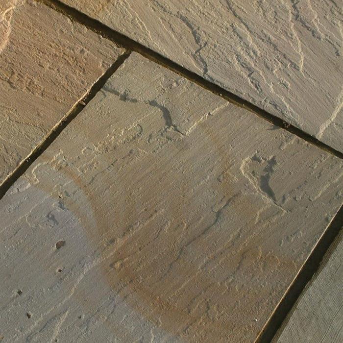 Rippon Buff Sandstone Paving Slabs 900x600 22mm Cal. £26.00/m2 - Paving Slabs UK