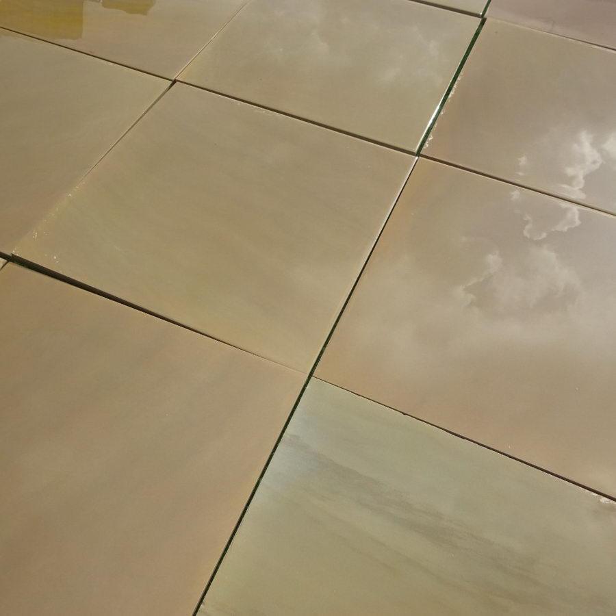 Raj green Indian sandstone paving 600 x 600