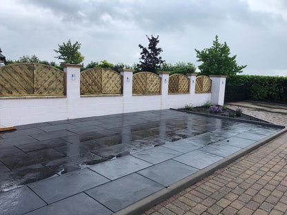 Indian limestone paving