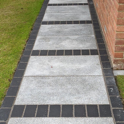 black limestone setts