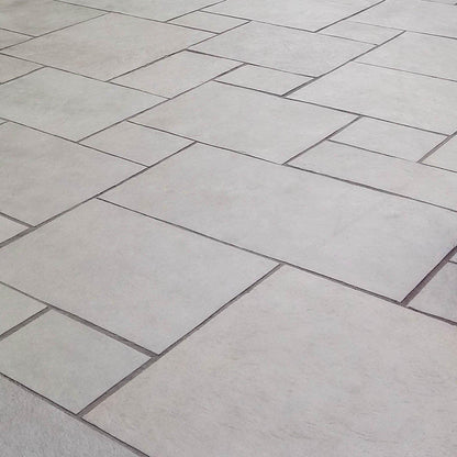 dove grey limestone paving patio slabs