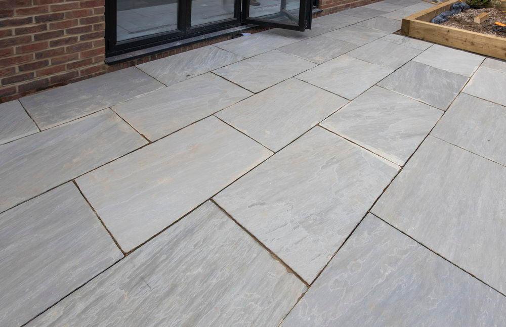 grey sandstone pavi