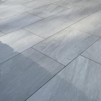 kandla grey porcelain paving