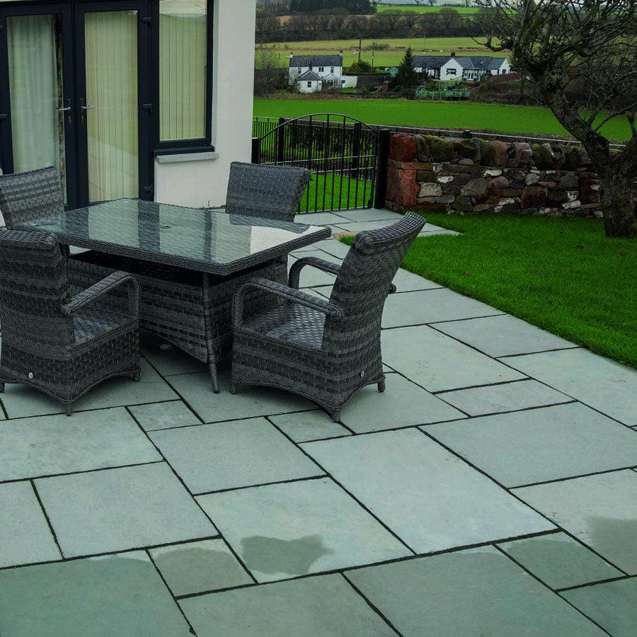 kota blue limestone paving