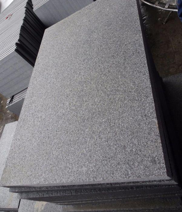 mid grey granite flamed slabs