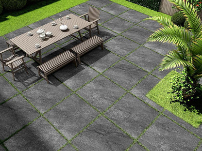 nero porcelain paving