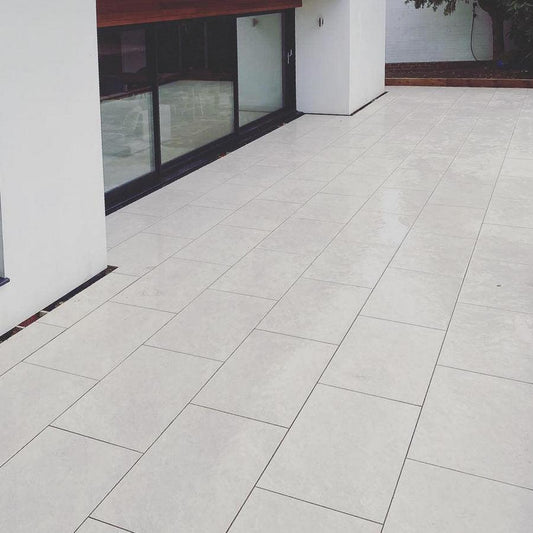 quartz white porcelain paving