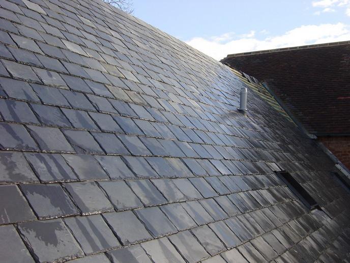 Roofing Slate, Black Slate Roof Tiles 600x300x5-7mm, £11.95/m2 - Paving Slabs UK