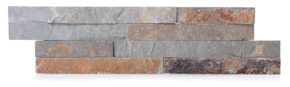 rust multicolour stone wall cladding