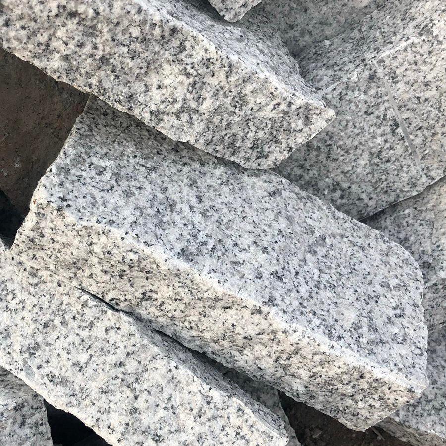 silver grey granite setts 200 x 100