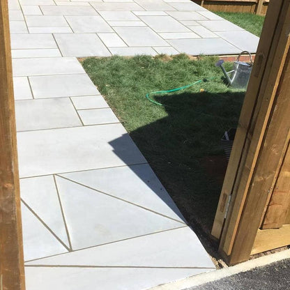 smooth sandstone paving kandla grey