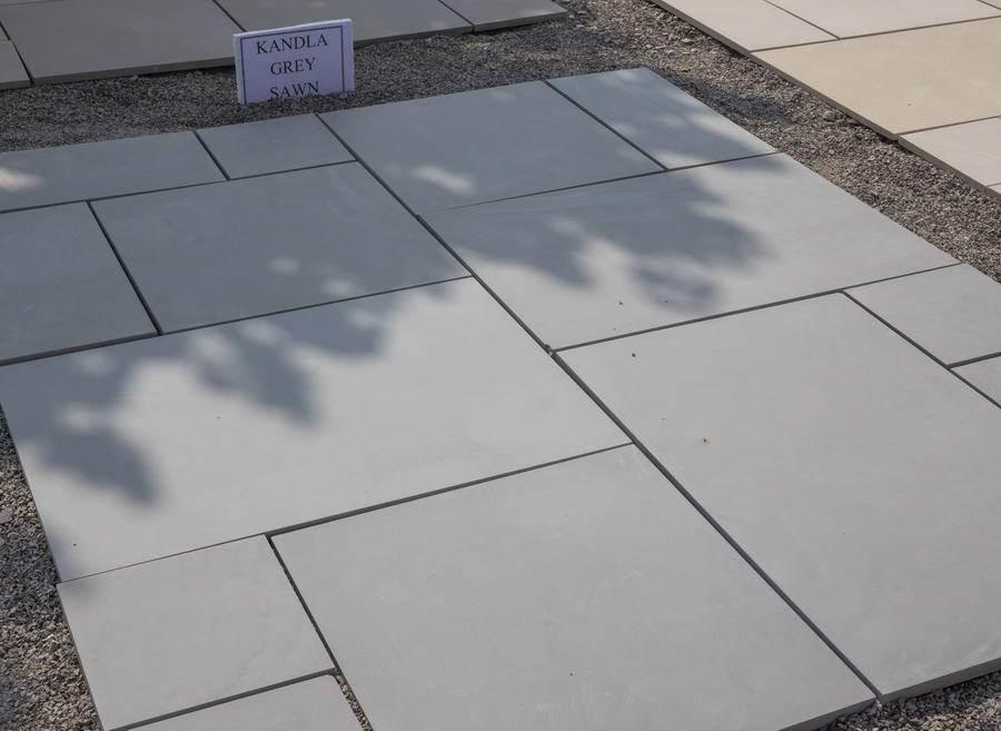 smooth sandstone paving sawn honed grey