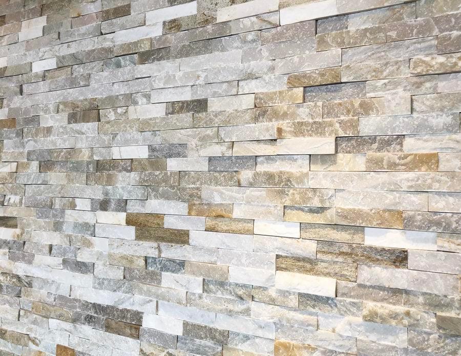 split face tiles oyster quartz stone cladding