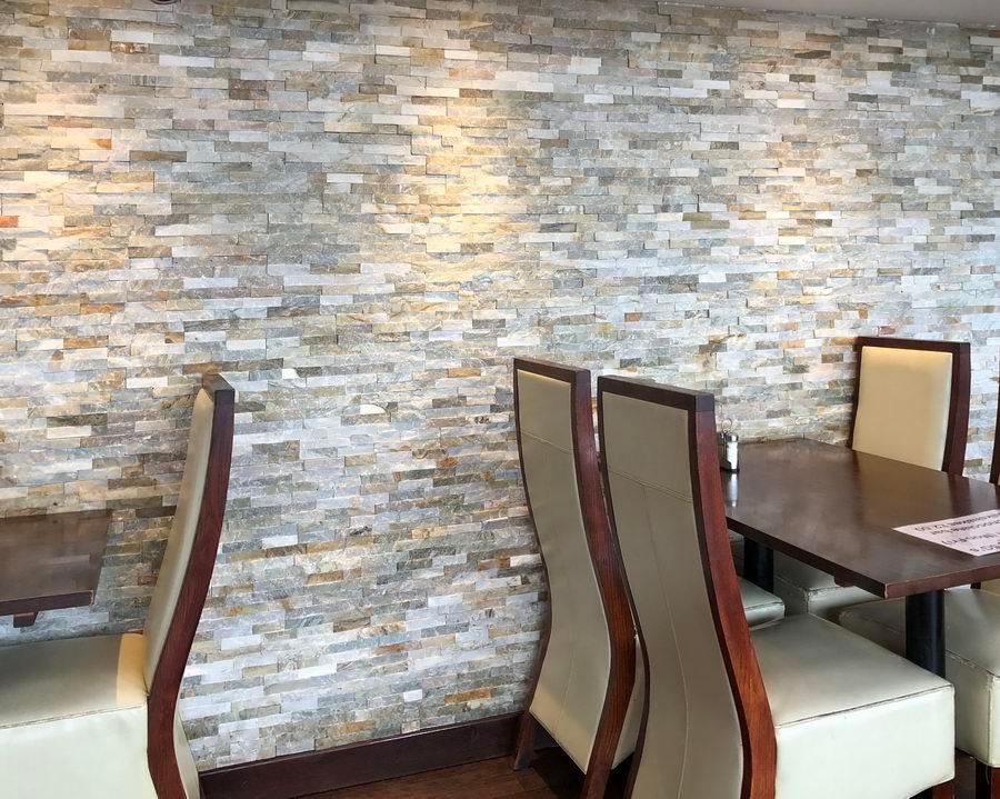 split face tiles oyster quartz wall cladding